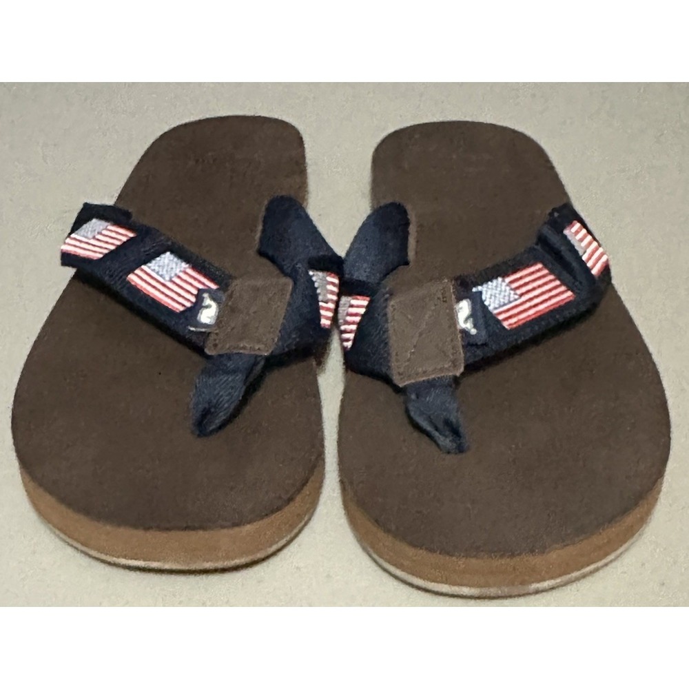 Vineyard‎ Vines Navy Flag Flip Flops
